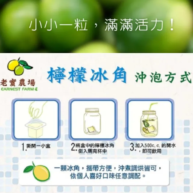 【EARNEST FARM 老實農場】檸檬 萊姆冰角X10袋 (28mlX10入/袋)