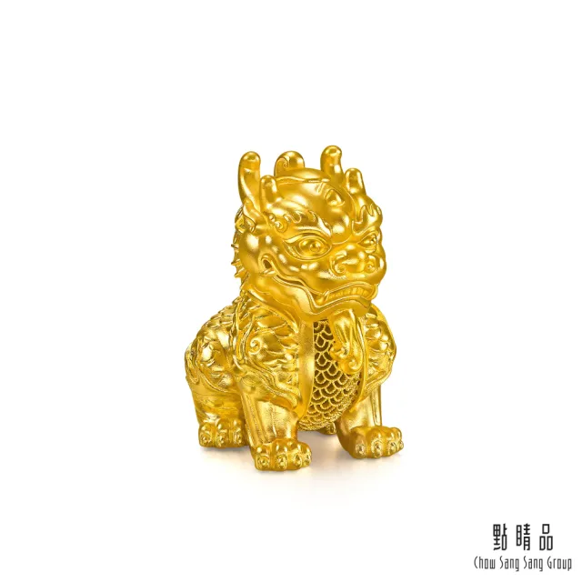 【點睛品】護宅麒麟 黃金擺件