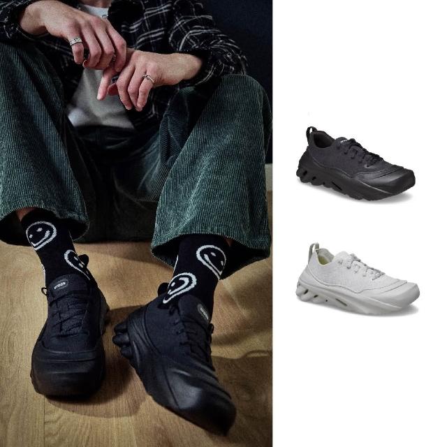 【Crocs】中性鞋 Echo Surge 波波光束運動鞋 黑色(210079-060)