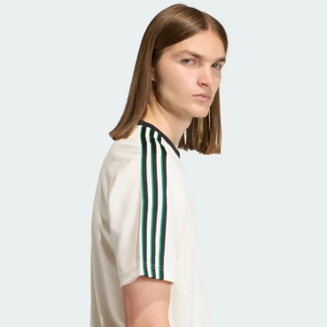 【adidas 愛迪達】Jacquard Jsy 男 T恤 運動上衣 休閒短袖 白 亞版(KE2139)