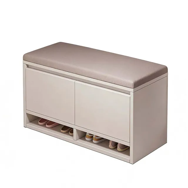 DYT 坐凳一體換鞋凳 80CM/兩門款 12MM加厚 穿鞋凳 門口鞋架