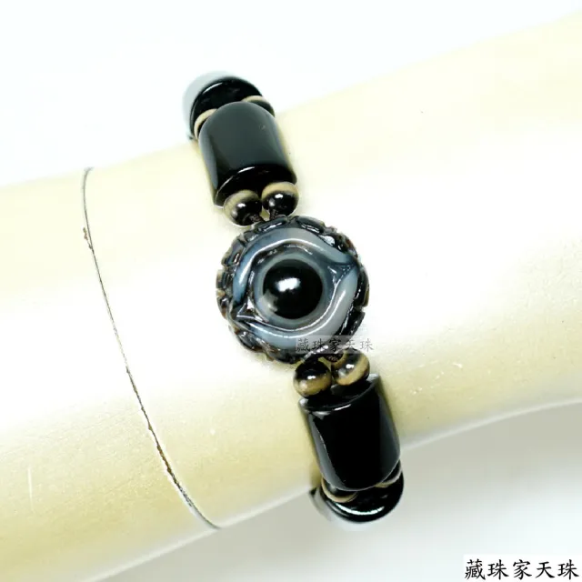 【藏珠家】精品20mm財咒天眼天珠手鍊