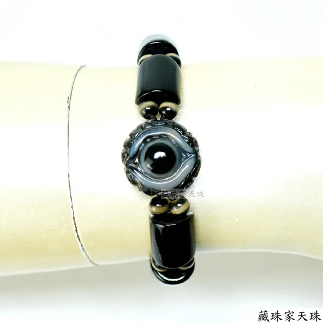 【藏珠家】精品20mm財咒天眼天珠手鍊