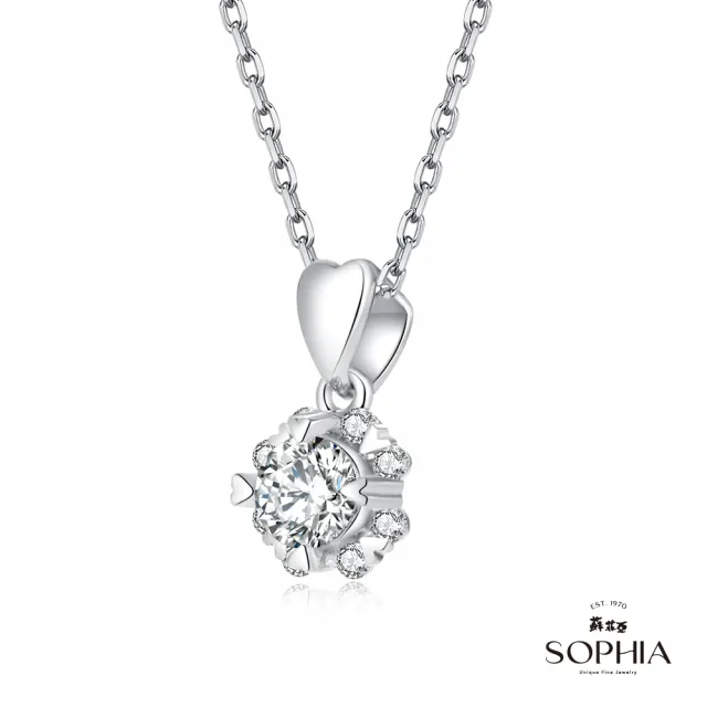 【蘇菲亞珠寶】GIA  50分 D/SI1 18K金 費洛拉S 鑽石項鍊