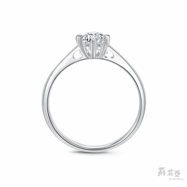 【蘇菲亞珠寶】GIA 30分 D/SI1 18K金 費洛拉S 鑽石戒指