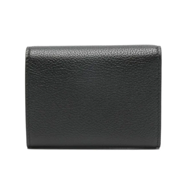 【CELINE】Triomphe Stamp 三折 粒面牛皮 皮夾 卡夾 短夾 錢包 黑色 藍色 L100A2O54.GFS3