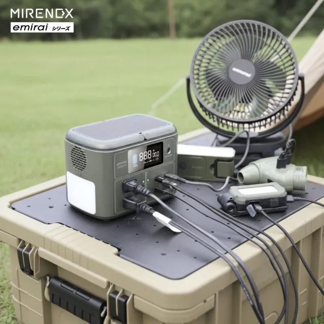 【emirai】MIRENEX儲能小瓦力PRO！手掌大儲能電站再進化NEX430！(戶外防災露營小電站/安全耐用磷酸鐵鋰)