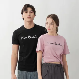 【pierre cardin 皮爾卡登】網路獨家 男女同款 涼感印花短袖T恤(多色任選)