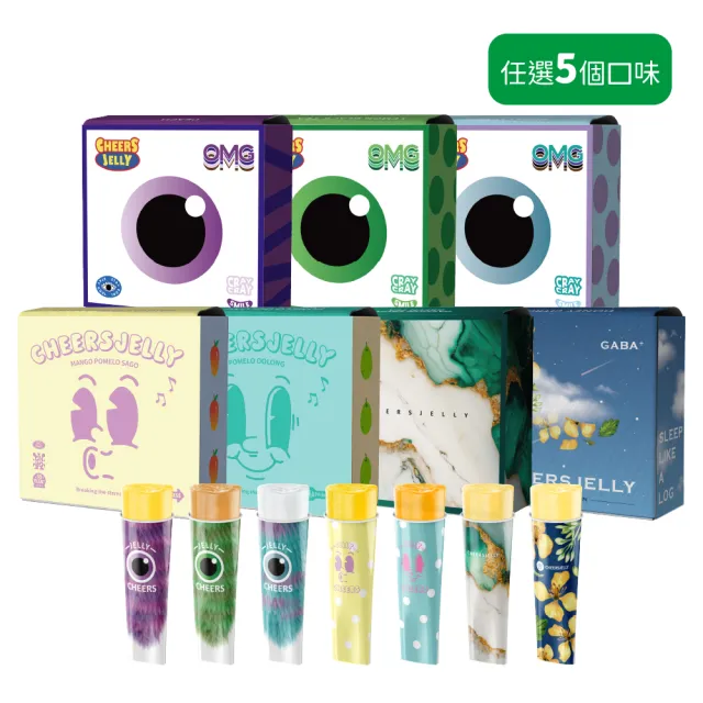 【CheersJelly】舉杯低卡蒟蒻凍綜合款396g(5盒30根口味任選)