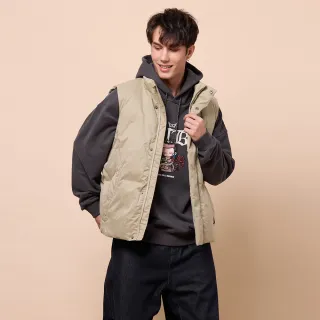 【NAUTICA】官方旗艦 男裝 美式復古機能鋪棉背心(卡其色)