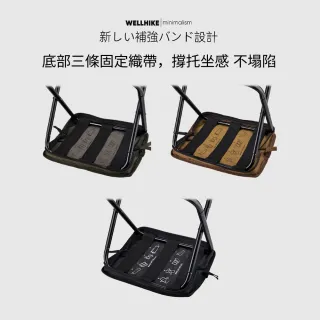 【WELLHIKE 玩客】露營中毒本鋪 肩背口袋折疊凳 露營椅 折疊凳 椅凳 小椅凳 口袋椅 排隊椅 釣魚椅