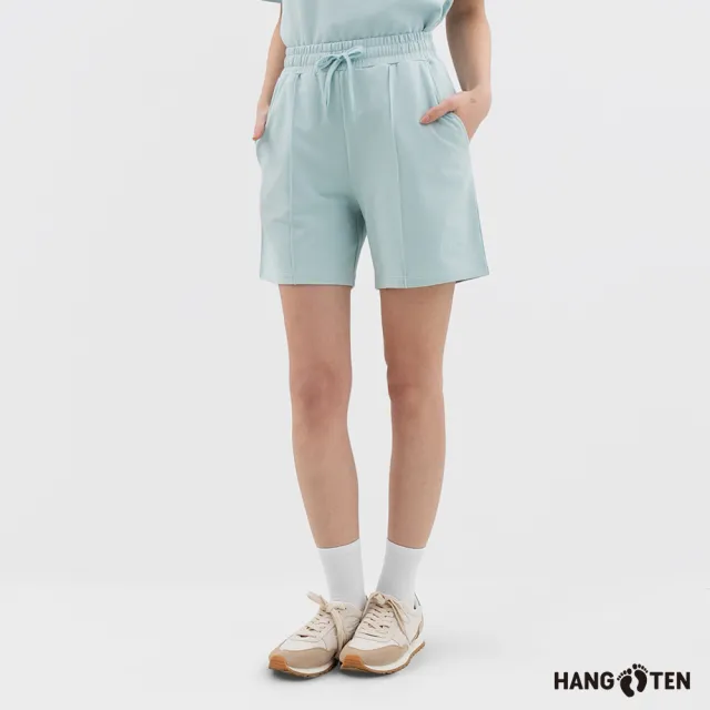 【Hang Ten】女裝-REGULAR FIT毛圈布抽繩短褲(多色選)