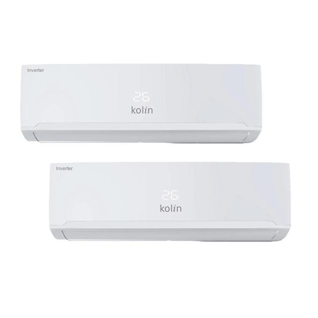 【Kolin 歌林】4-5坪+5-6坪變頻冷暖一對二分離式空調(KDV-P722M201/KSA-PK282DV03A+KSA-PK362DV03A)