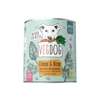 【VEGDOG 德國蔬狗】蔬食冠軍主食犬罐-成犬配方 400G*2入(狗罐 全齡犬 素食 低敏 無麩質 全齡適用)