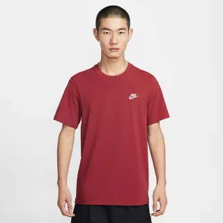 【NIKE 耐吉】短袖上衣 男 AS M NSW CLUB TEE 紅 AR4999-613 (3S4891)