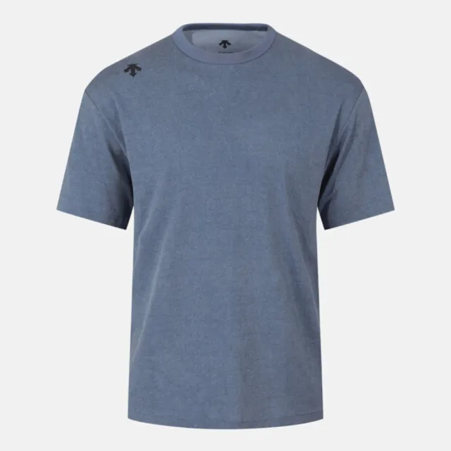 【DESCENTE】短袖上衣 男  MEN PIGMENT DYE  SHORT SLEEVE T-SHIRTS 牛仔藍 SR121TTS11-DBLU