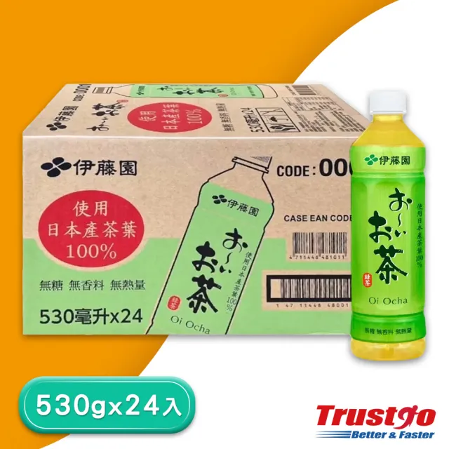 【美式賣場】伊藤園 Oi Ocha 綠茶530mL X 24瓶/箱