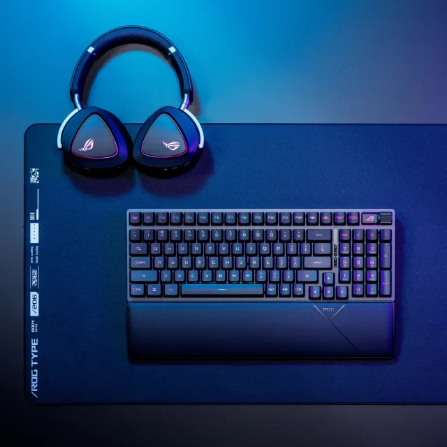 【ASUS 華碩】ROG Scope II 96 RX Wireless 無線三模電競鍵盤 黑色(ROG RX 青軸)