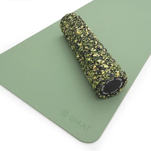 【QMAT】50cm按摩滾筒 台灣製(運動放鬆滾輪 瑜珈柱 瑜珈滾筒 Foam Roller)