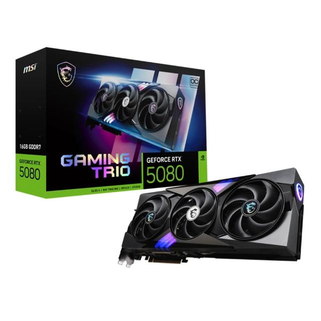 【MSI 微星】RTX 5080 16G GAMING TRIO OC 顯示卡