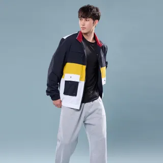 【NAUTICA】官方旗艦 男裝 撞色防風夾克外套(藍色)