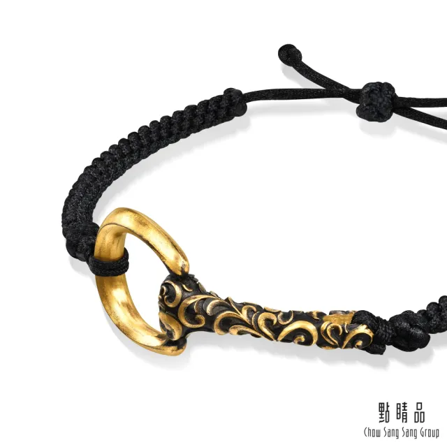 【點睛品】卷草紋 黃金手繩(小)_計價黃金