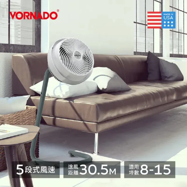 【VORNADO 沃拿多】渦流空氣循環機795W-白色