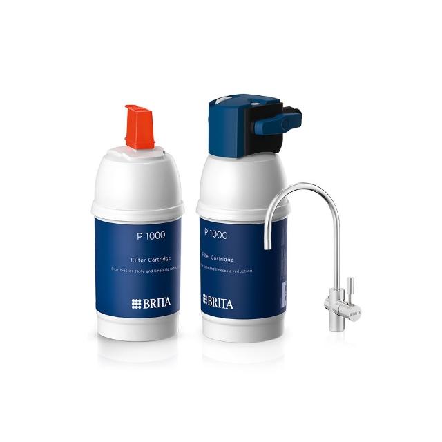 【德國BRITA官方】mypure P1硬水軟化櫥下型濾水系統+P1000濾芯_內含2芯(國家標準可生飲)
