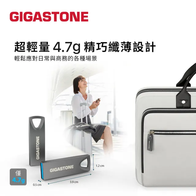 【Gigastone 立達國際】256GB USB3.2 超薄鎳合金隨身碟 隨身碟 U310 台灣製造