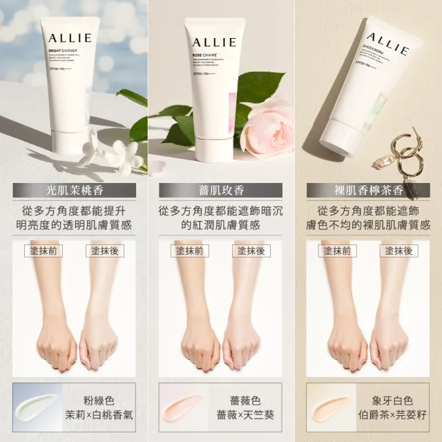 即期品【Kanebo 佳麗寶】ALLIE 持采濾鏡調色/亮化防曬/長豔飾底乳5入激殺組 (加贈星之卡比提袋)