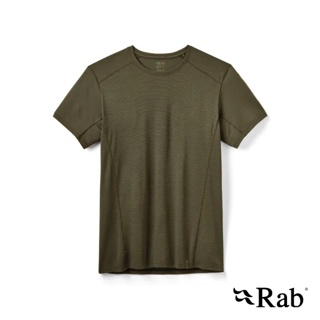 【RAB】Syncrino Base Tee 羊毛混紡排汗衣 男款 橄欖綠 #QBL30