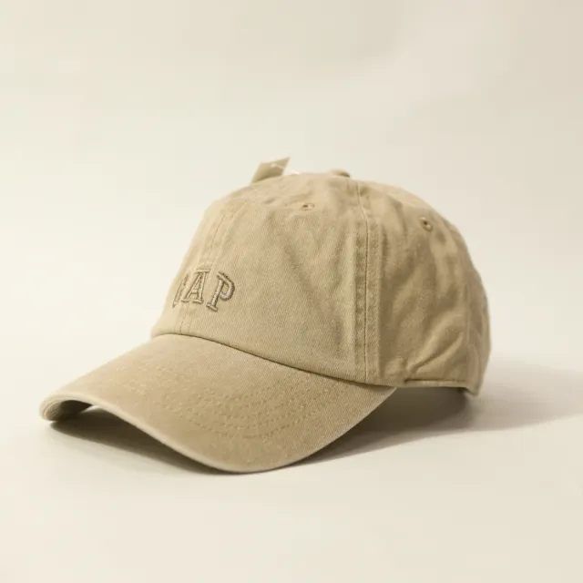 【GAP】水洗刷舊 GAP 鴨舌帽 刺繡logo 老帽 男女皆可 帽子 純棉 配件 @1737BX4