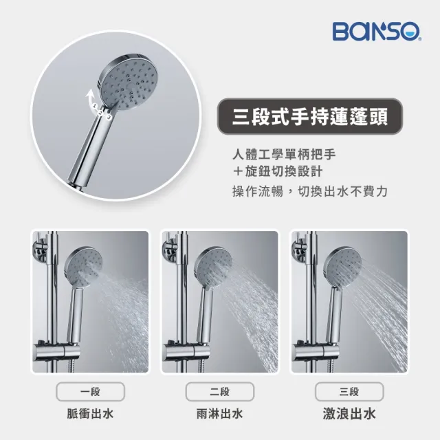 【BaNSO】【含安裝】頂噴SPA組(淋浴花灑、淋浴龍頭、頂噴)