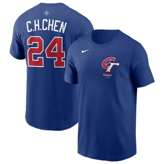 【NIKE 耐吉】NIKE WBC 球員背號短TEE-陳傑憲 #24 棉T 上衣 中華隊 棒球 台灣 經典賽