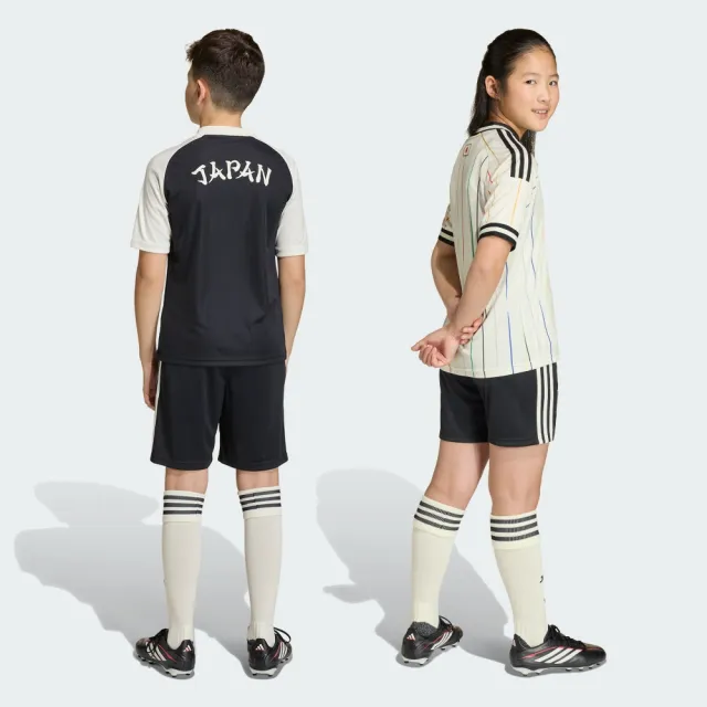 【adidas 愛迪達】世界盃 日本 客場運動短褲 吸濕排汗 童裝 JZ9702
