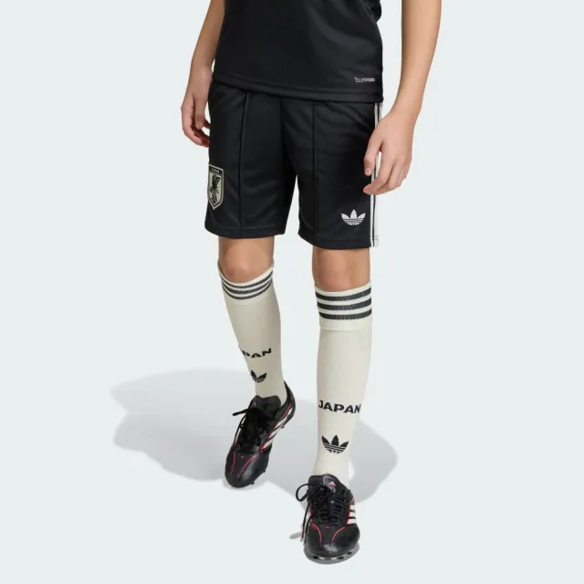 【adidas 愛迪達】世界盃 日本 客場運動短褲 吸濕排汗 童裝 JZ9702