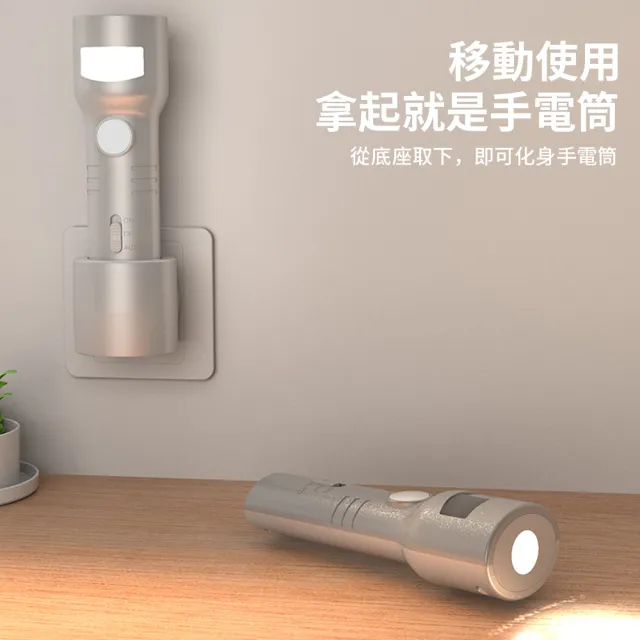 【UMIS】二合一感應小夜燈 充電款人體感應小夜燈 手電筒 + 氛圍燈雙模式 人來即亮 38SE 禮物