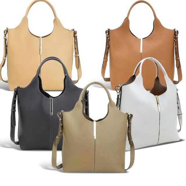 【TOD’S】TODS Barretta 小金條 壓紋牛皮 手提 肩背托特包-多色可選(30CM 義大利手工皮革)
