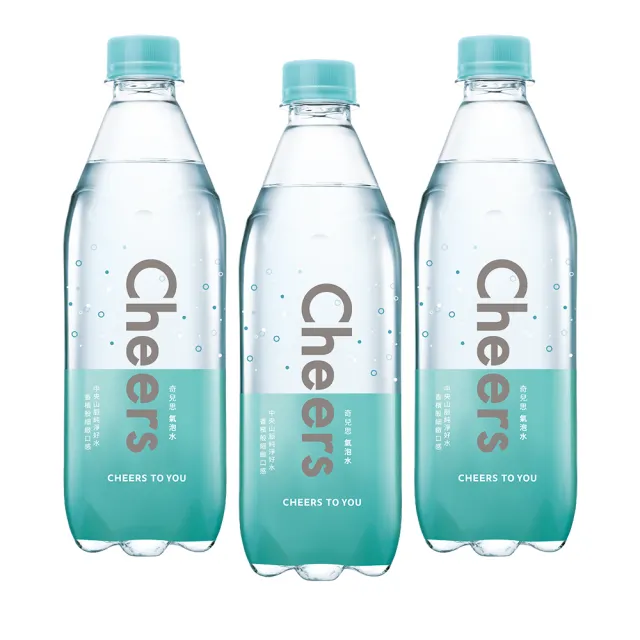 【泰山】Cheers原味氣泡水500mlx3箱共72入(官方直營)