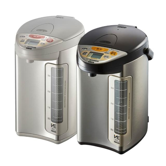  ZOJIRUSHI象印 CV-DSF40 飲水機，來自日本原裝進口，容量3-4L適閤家庭或辦公室使用。三段溫控供水（70-98°C），內膽採用防沾塗層易清潔，重量僅3.2kg，尺寸22x28x35cm輕巧不佔空間。能源效率第一級，電壓110V/60Hz，消耗功率800-900W，提供1年保固及BSMI許可R31312。顏色選擇銀色(XA)或黑銀色(XT)，完美結合便利與節能，是理想的熱水供應解決方案。 