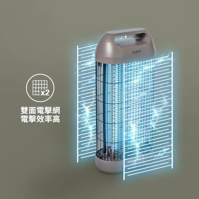 【SAMPO 聲寶】20W雙管電擊式捕蚊燈 ML-DC20S
