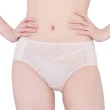【Swear 思薇爾】撩波系列M-XXL蕾絲中腰三角內褲(白玫瑰)