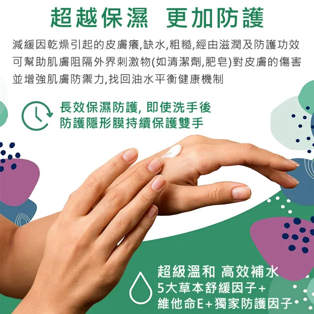 【美國瓶中隱形手套】醫生推薦護手乳新軟管升級包裝100ml+5種草本保濕防護乳100ml(清爽保濕、修護粗糙乾裂)
