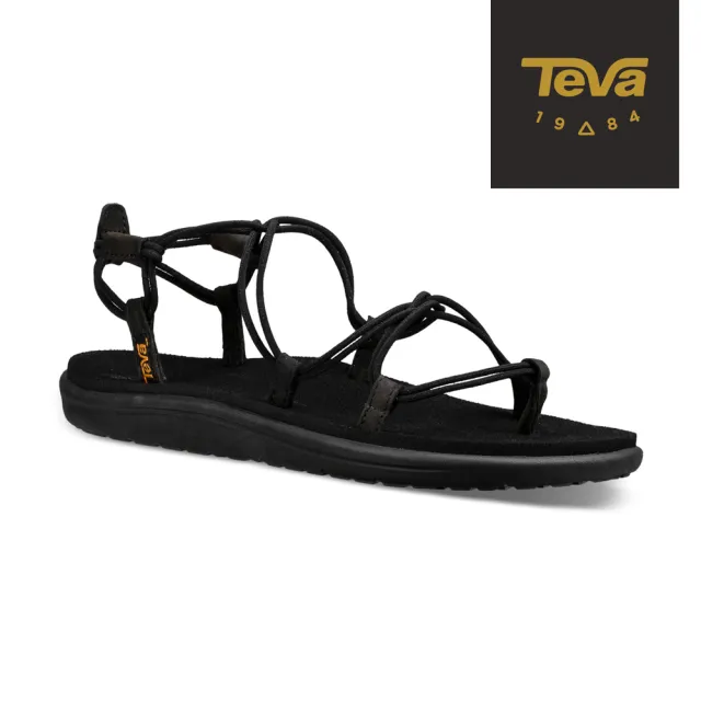 【TEVA】涼鞋 女鞋 羅馬織帶涼鞋 雨鞋 水鞋 Voya Infinity 黑 TV1019622BLK