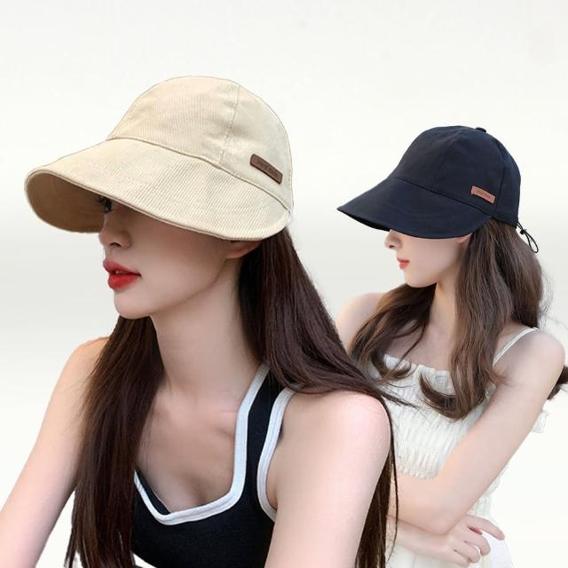 【I.Dear】韓國網紅同款趙露思春夏薄款復古休閒寬簷鴨舌帽(4款/棒球帽 遮陽帽 高爾夫球帽 空頂帽 遮陽帽女)