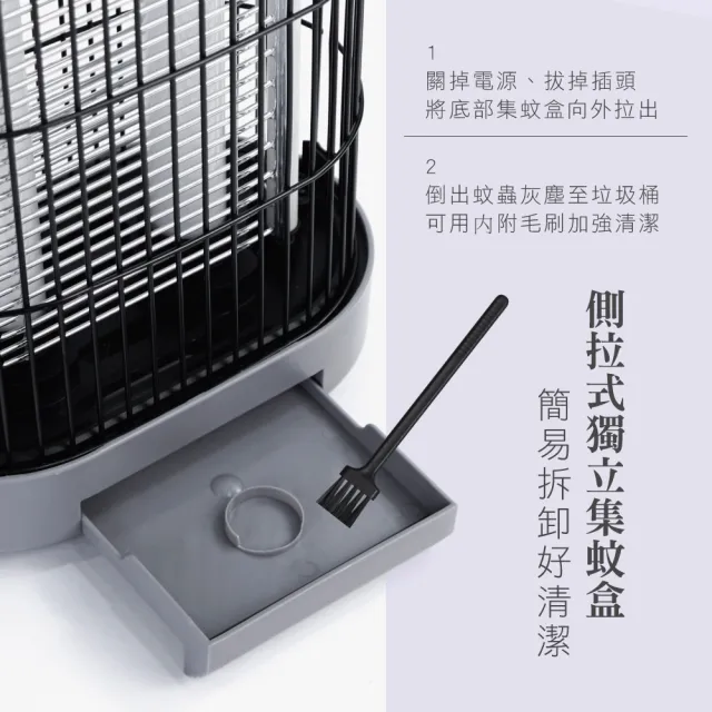 【KINYO】20W電擊式捕蚊燈 UVA燈管雙面電網滅蚊燈 電蚊燈 補蚊燈