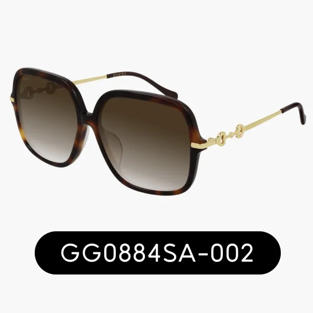 【GUCCI 古馳】限時特降↘時髦必備抗UV太陽眼鏡組合(GG0443S、GG0511SA、GG0884SA、GG0889S 多款任選)