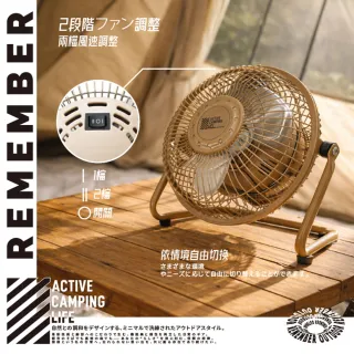 【樂活不露】6吋小鋼炮高效循環戰術風扇 露營風扇 工業風扇 手動180° 雙段風速 BSMI認證 逐露天下