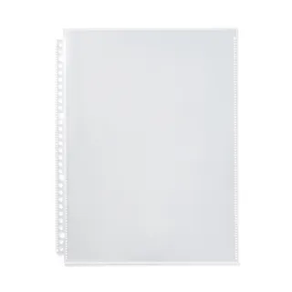 【MUJI 無印良品】收藏活頁夾用補充袋.A4寬型用.10入