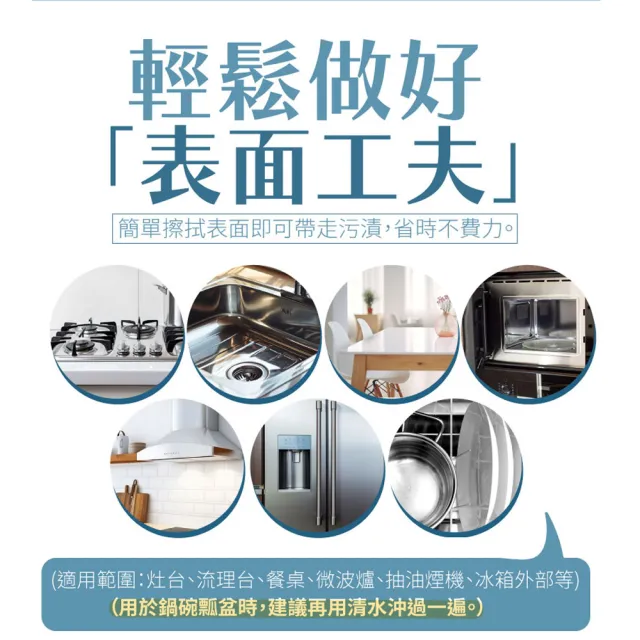 【古寶無患子】3入組 神力橘油廚房萬用潔淨濕巾 80抽